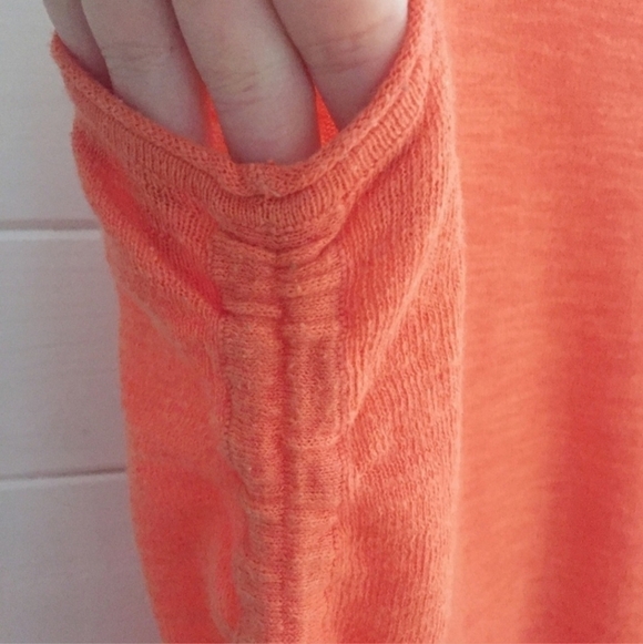 Athleta Vesta Sweater Tank Racerback Sinched Sides Coral Women's Medium M EUC - Picture 4 of 9